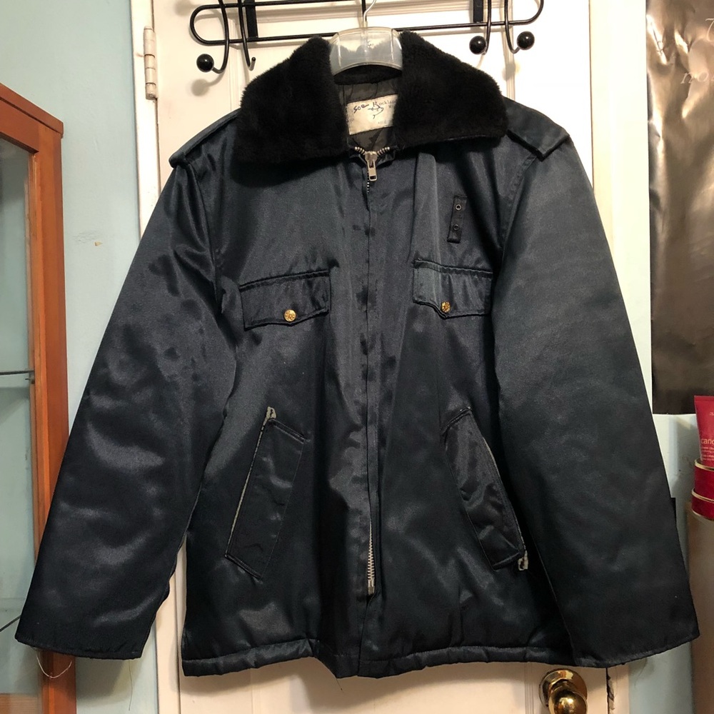 Men’s Rockland Mfg. Navy Blue Military Jacket